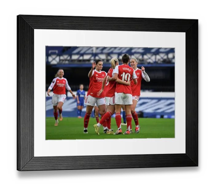 Framed Print : Everton v Arsenal - Barclays Women's Super League Everton v Arsenal - Barclays Women's Super League