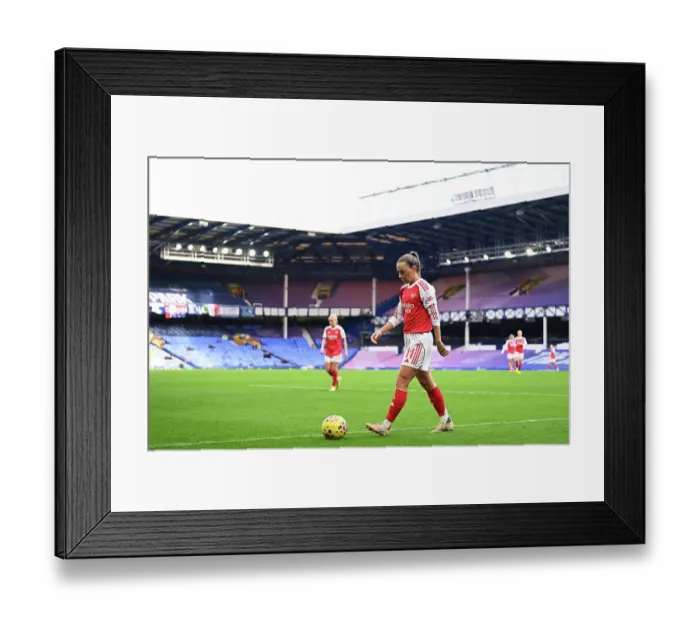 Framed Print : Everton v Arsenal - Barclays Women's Super League Everton v Arsenal - Barclays Women's Super League