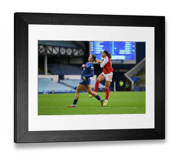 Framed Print : Everton v Arsenal - Barclays Women's Super League Everton v Arsenal - Barclays Women's Super League