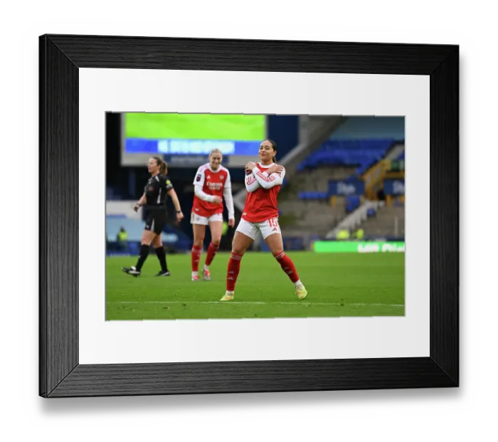 Framed Print : Everton v Arsenal - Barclays Women's Super League Everton v Arsenal - Barclays Women's Super League