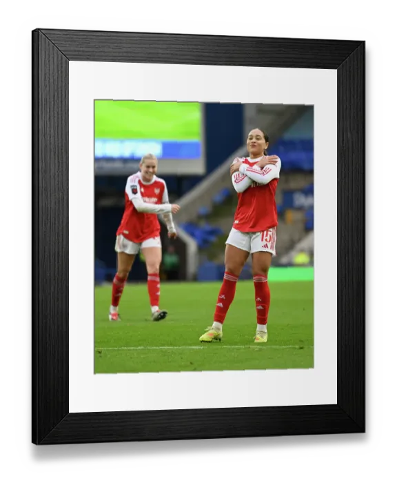 Framed Print : Everton v Arsenal - Barclays Women's Super League Everton v Arsenal - Barclays Women's Super League