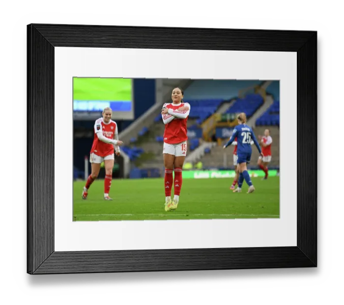 Framed Print : Everton v Arsenal - Barclays Women's Super League Everton v Arsenal - Barclays Women's Super League