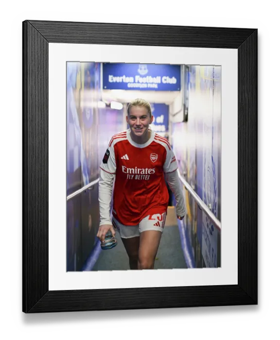 Framed Print : Everton v Arsenal - Barclays Women's Super League Everton v Arsenal - Barclays Women's Super League