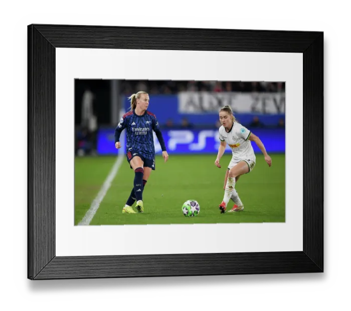Framed Print : Oud-Heverlee Leuven v Arsenal FC - UEFA Women's Champions League 2025 / 26 League Phase MD6 Oud-Heverlee Leuven v Arsenal FC - UEFA Women's Champions League 2025 / 26 League