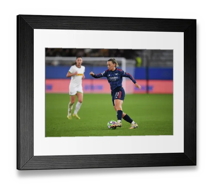 Framed Print : Oud-Heverlee Leuven v Arsenal FC - UEFA Women's Champions League 2025 / 26 League Phase MD6 Oud-Heverlee Leuven v Arsenal FC - UEFA Women's Champions League 2025 / 26 League
