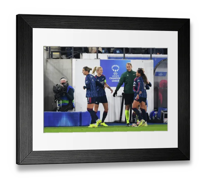 Framed Print : Oud-Heverlee Leuven v Arsenal FC - UEFA Women's Champions League 2025 / 26 League Phase MD6 Oud-Heverlee Leuven v Arsenal FC - UEFA Women's Champions League 2025 / 26 League