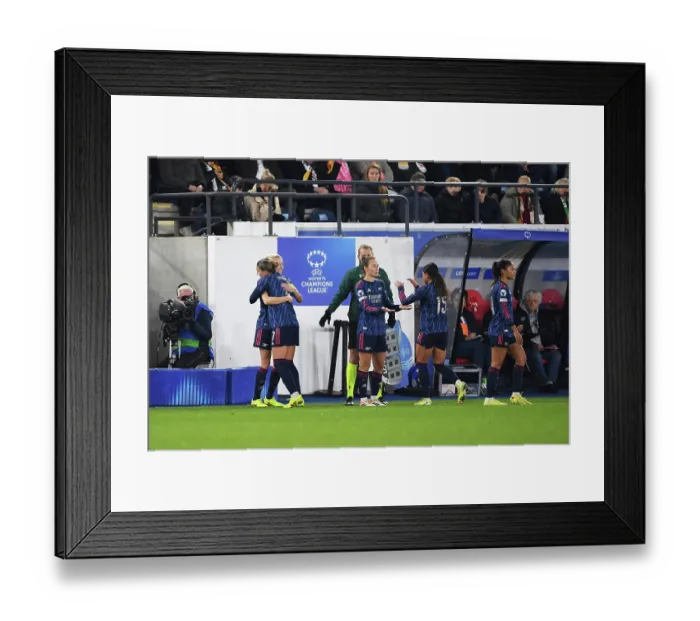 Framed Print : Oud-Heverlee Leuven v Arsenal FC - UEFA Women's Champions League 2025 / 26 League Phase MD6 Oud-Heverlee Leuven v Arsenal FC - UEFA Women's Champions League 2025 / 26 League