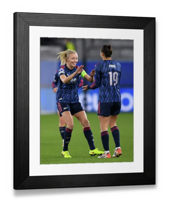 Framed Print : Oud-Heverlee Leuven v Arsenal FC - UEFA Women's Champions League 2025 / 26 League Phase MD6 Oud-Heverlee Leuven v Arsenal FC - UEFA Women's Champions League 2025 / 26 League