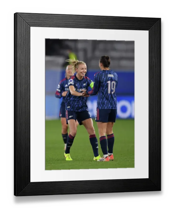 Framed Print : Oud-Heverlee Leuven v Arsenal FC - UEFA Women's Champions League 2025 / 26 League Phase MD6 Oud-Heverlee Leuven v Arsenal FC - UEFA Women's Champions League 2025 / 26 League