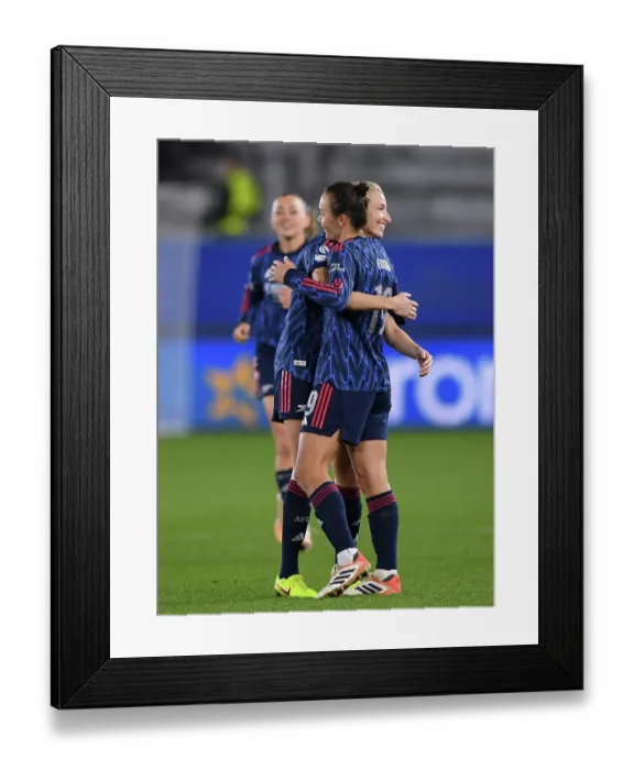 Framed Print : Oud-Heverlee Leuven v Arsenal FC - UEFA Women's Champions League 2025 / 26 League Phase MD6 Oud-Heverlee Leuven v Arsenal FC - UEFA Women's Champions League 2025 / 26 League