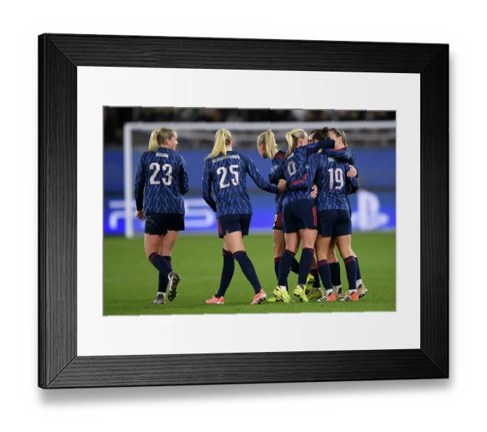 Framed Print : Oud-Heverlee Leuven v Arsenal FC - UEFA Women's Champions League 2025 / 26 League Phase MD6 Oud-Heverlee Leuven v Arsenal FC - UEFA Women's Champions League 2025 / 26 League