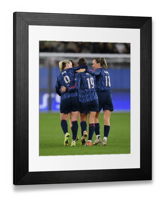 Framed Print : Oud-Heverlee Leuven v Arsenal FC - UEFA Women's Champions League 2025 / 26 League Phase MD6 Oud-Heverlee Leuven v Arsenal FC - UEFA Women's Champions League 2025 / 26 League