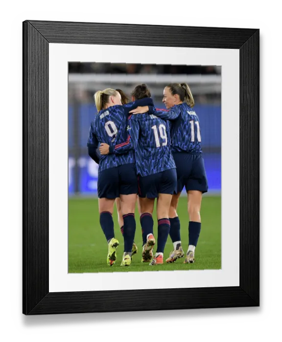 Framed Print : Oud-Heverlee Leuven v Arsenal FC - UEFA Women's Champions League 2025 / 26 League Phase MD6 Oud-Heverlee Leuven v Arsenal FC - UEFA Women's Champions League 2025 / 26 League