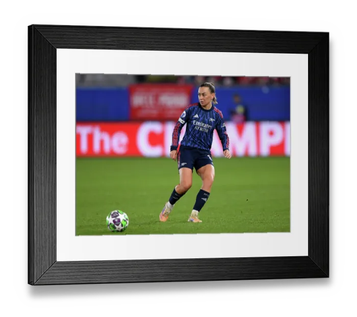 Framed Print : Oud-Heverlee Leuven v Arsenal FC - UEFA Women's Champions League 2025 / 26 League Phase MD6 Oud-Heverlee Leuven v Arsenal FC - UEFA Women's Champions League 2025 / 26 League
