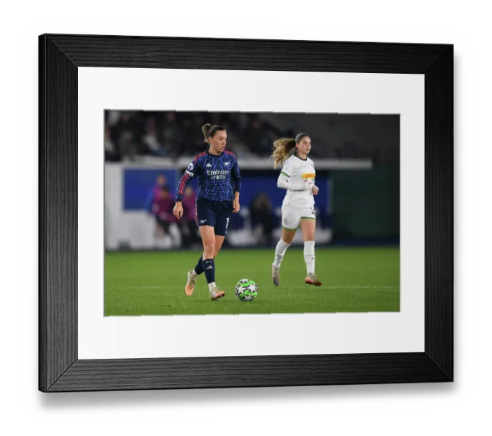 Framed Print : Oud-Heverlee Leuven v Arsenal FC - UEFA Women's Champions League 2025 / 26 League Phase MD6 Oud-Heverlee Leuven v Arsenal FC - UEFA Women's Champions League 2025 / 26 League