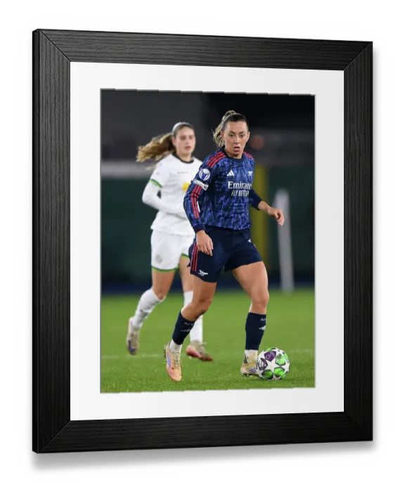 Framed Print : Oud-Heverlee Leuven v Arsenal FC - UEFA Women's Champions League 2025 / 26 League Phase MD6 Oud-Heverlee Leuven v Arsenal FC - UEFA Women's Champions League 2025 / 26 League