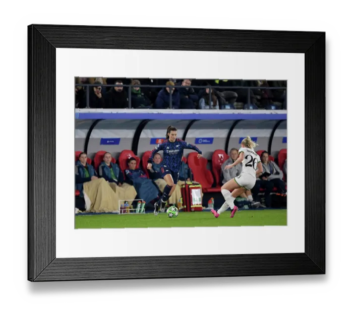 Framed Print : Oud-Heverlee Leuven v Arsenal FC - UEFA Women's Champions League 2025 / 26 League Phase MD6 Oud-Heverlee Leuven v Arsenal FC - UEFA Women's Champions League 2025 / 26 League