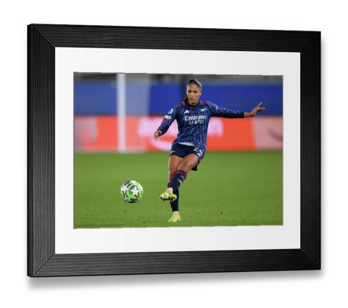 Framed Print : Oud-Heverlee Leuven v Arsenal FC - UEFA Women's Champions League 2025 / 26 League Phase MD6 Oud-Heverlee Leuven v Arsenal FC - UEFA Women's Champions League 2025 / 26 League