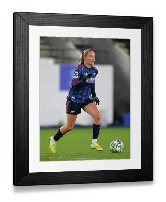 Framed Print : Oud-Heverlee Leuven v Arsenal FC - UEFA Women's Champions League 2025 / 26 League Phase MD6 Oud-Heverlee Leuven v Arsenal FC - UEFA Women's Champions League 2025 / 26 League