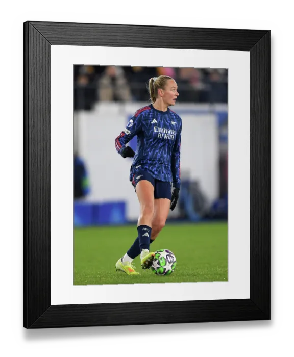 Framed Print : Oud-Heverlee Leuven v Arsenal FC - UEFA Women's Champions League 2025 / 26 League Phase MD6 Oud-Heverlee Leuven v Arsenal FC - UEFA Women's Champions League 2025 / 26 League