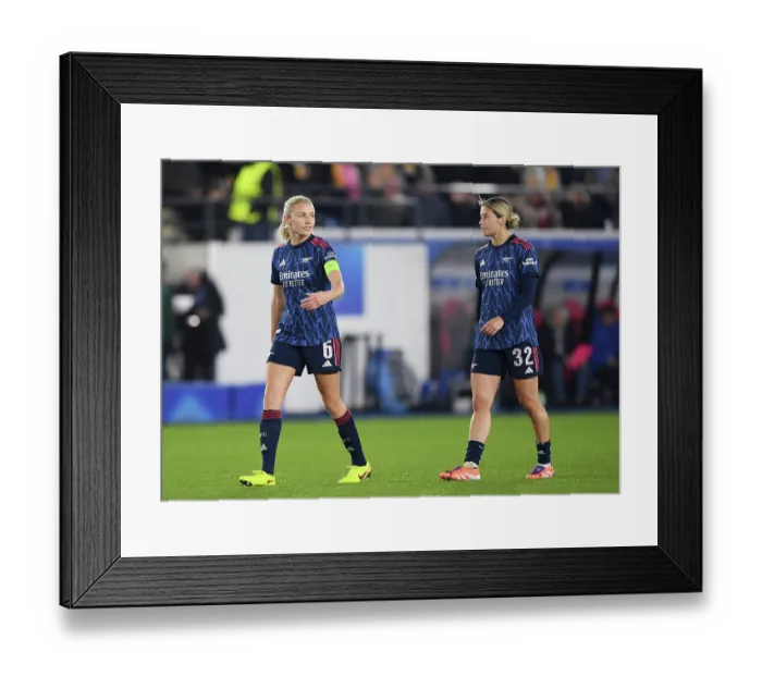 Framed Print : Oud-Heverlee Leuven v Arsenal FC - UEFA Women's Champions League 2025 / 26 League Phase MD6 Oud-Heverlee Leuven v Arsenal FC - UEFA Women's Champions League 2025 / 26 League
