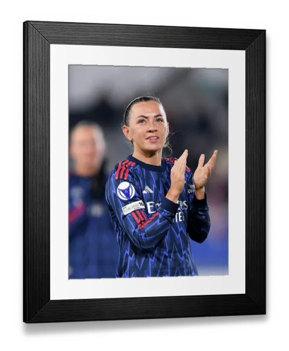 Framed Print : Oud-Heverlee Leuven v Arsenal FC - UEFA Women's Champions League 2025 / 26 League Phase MD6 Oud-Heverlee Leuven v Arsenal FC - UEFA Women's Champions League 2025 / 26 League