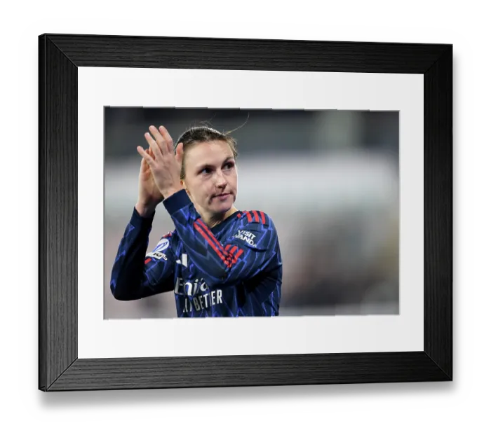 Framed Print : Oud-Heverlee Leuven v Arsenal FC - UEFA Women's Champions League 2025 / 26 League Phase MD6 Oud-Heverlee Leuven v Arsenal FC - UEFA Women's Champions League 2025 / 26 League