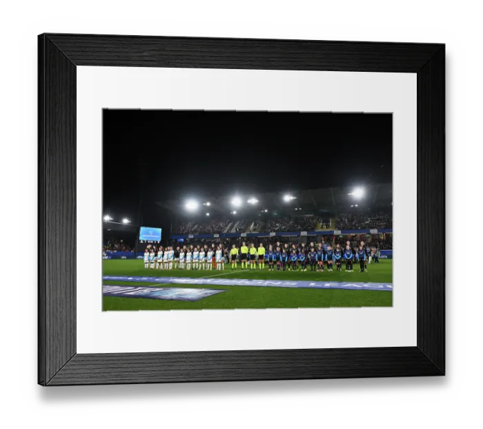 Framed Print : Oud-Heverlee Leuven v Arsenal FC - UEFA Women's Champions League 2025 / 26 League Phase MD6 Oud-Heverlee Leuven v Arsenal FC - UEFA Women's Champions League 2025 / 26 League