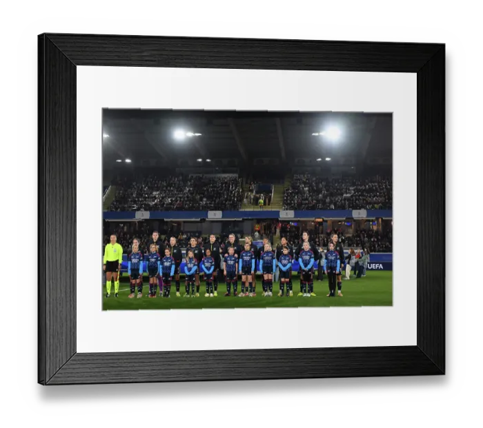 Framed Print : Oud-Heverlee Leuven v Arsenal FC - UEFA Women's Champions League 2025 / 26 League Phase MD6 Oud-Heverlee Leuven v Arsenal FC - UEFA Women's Champions League 2025 / 26 League