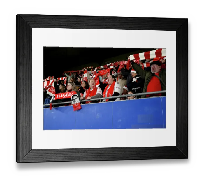 Framed Print : Oud-Heverlee Leuven v Arsenal FC - UEFA Women's Champions League 2025 / 26 League Phase MD6 Oud-Heverlee Leuven v Arsenal FC - UEFA Women's Champions League 2025 / 26 League