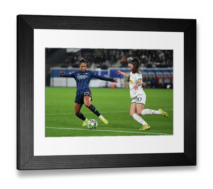 Framed Print : Oud-Heverlee Leuven v Arsenal FC - UEFA Women's Champions League 2025 / 26 League Phase MD6 Oud-Heverlee Leuven v Arsenal FC - UEFA Women's Champions League 2025 / 26 League