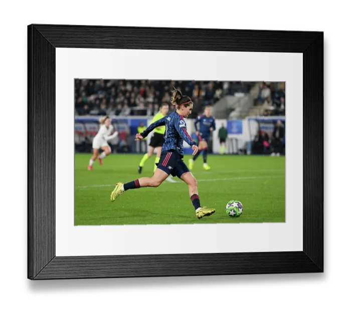 Framed Print : Oud-Heverlee Leuven v Arsenal FC - UEFA Women's Champions League 2025 / 26 League Phase MD6 Oud-Heverlee Leuven v Arsenal FC - UEFA Women's Champions League 2025 / 26 League