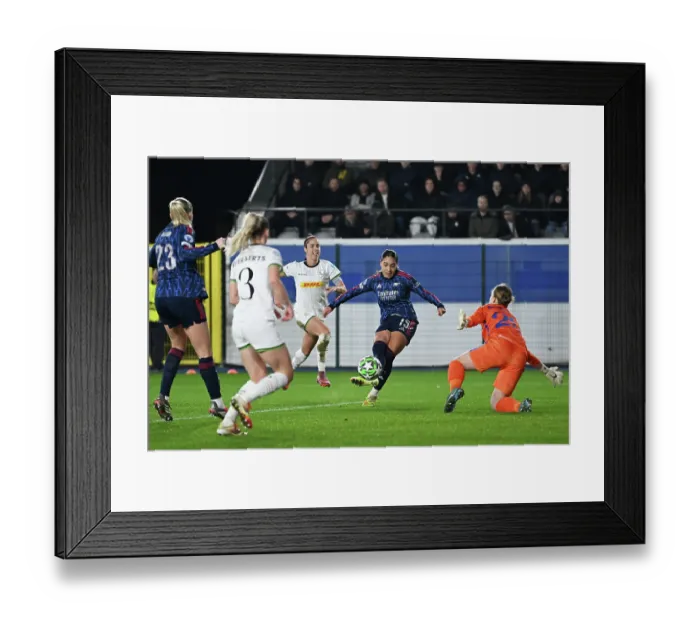 Framed Print : Oud-Heverlee Leuven v Arsenal FC - UEFA Women's Champions League 2025 / 26 League Phase MD6 Oud-Heverlee Leuven v Arsenal FC - UEFA Women's Champions League 2025 / 26 League
