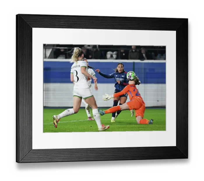Framed Print : Oud-Heverlee Leuven v Arsenal FC - UEFA Women's Champions League 2025 / 26 League Phase MD6 Oud-Heverlee Leuven v Arsenal FC - UEFA Women's Champions League 2025 / 26 League