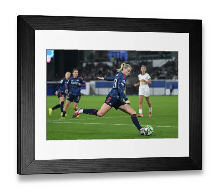 Framed Print : Oud-Heverlee Leuven v Arsenal FC - UEFA Women's Champions League 2025 / 26 League Phase MD6 Oud-Heverlee Leuven v Arsenal FC - UEFA Women's Champions League 2025 / 26 League