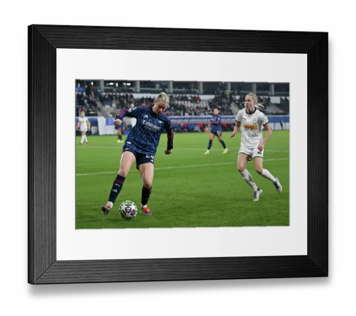 Framed Print : Oud-Heverlee Leuven v Arsenal FC - UEFA Women's Champions League 2025 / 26 League Phase MD6 Oud-Heverlee Leuven v Arsenal FC - UEFA Women's Champions League 2025 / 26 League Framed Print : Oud-Heverlee Leuven v Arsenal FC - UEFA Women's Champions League 2025 / 26 League Phase MD6 Oud-Heverlee Leuven v Arsenal FC - UEFA Women's Champions League 2025 / 26 League