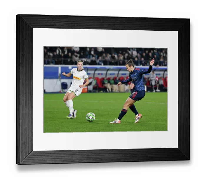 Framed Print : Oud-Heverlee Leuven v Arsenal FC - UEFA Women's Champions League 2025 / 26 League Phase MD6 Oud-Heverlee Leuven v Arsenal FC - UEFA Women's Champions League 2025 / 26 League