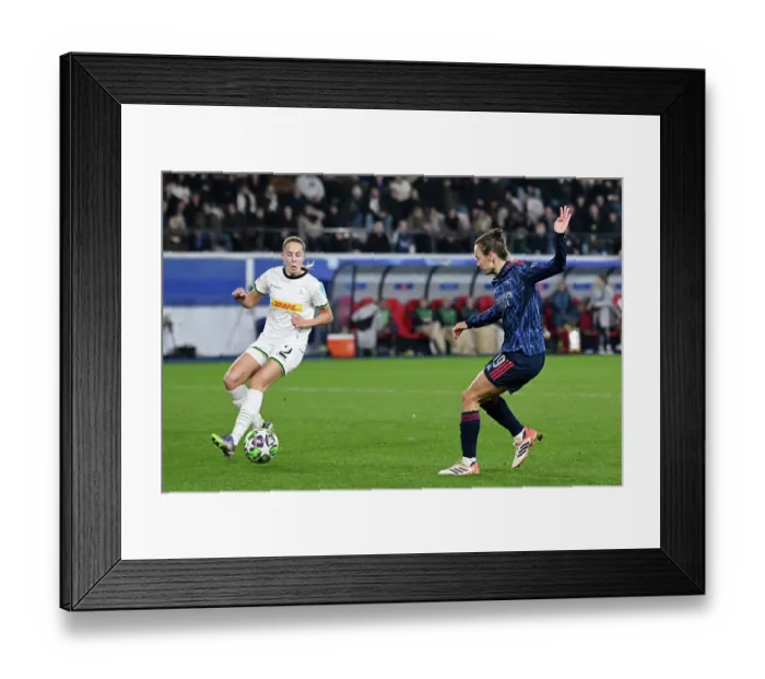 Framed Print : Oud-Heverlee Leuven v Arsenal FC - UEFA Women's Champions League 2025 / 26 League Phase MD6 Oud-Heverlee Leuven v Arsenal FC - UEFA Women's Champions League 2025 / 26 League
