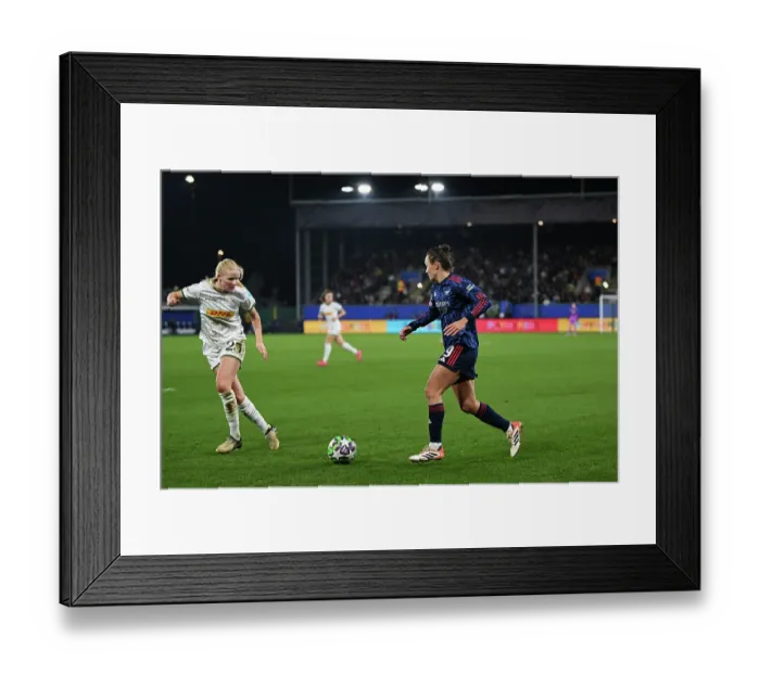 Framed Print : Oud-Heverlee Leuven v Arsenal FC - UEFA Women's Champions League 2025 / 26 League Phase MD6 Oud-Heverlee Leuven v Arsenal FC - UEFA Women's Champions League 2025 / 26 League