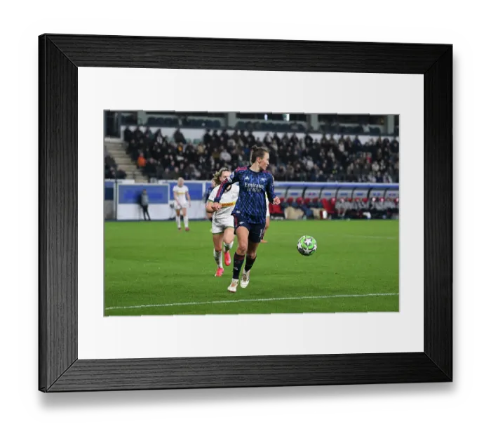 Framed Print : Oud-Heverlee Leuven v Arsenal FC - UEFA Women's Champions League 2025 / 26 League Phase MD6 Oud-Heverlee Leuven v Arsenal FC - UEFA Women's Champions League 2025 / 26 League
