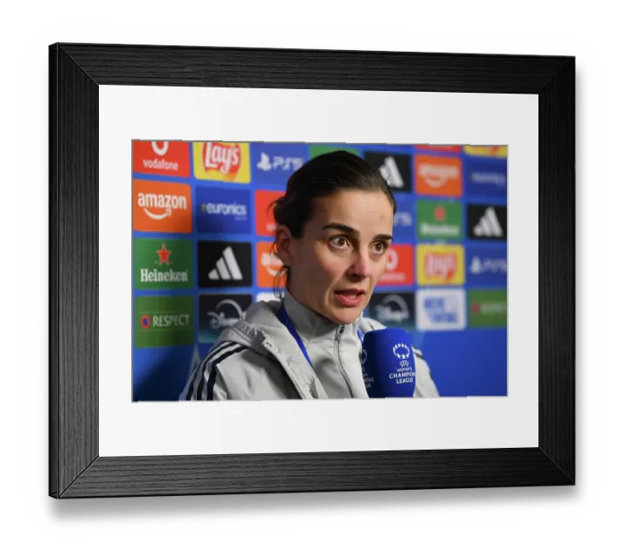 Framed Print : Oud-Heverlee Leuven v Arsenal FC - UEFA Women's Champions League 2025 / 26 League Phase MD6 Oud-Heverlee Leuven v Arsenal FC - UEFA Women's Champions League 2025 / 26 League