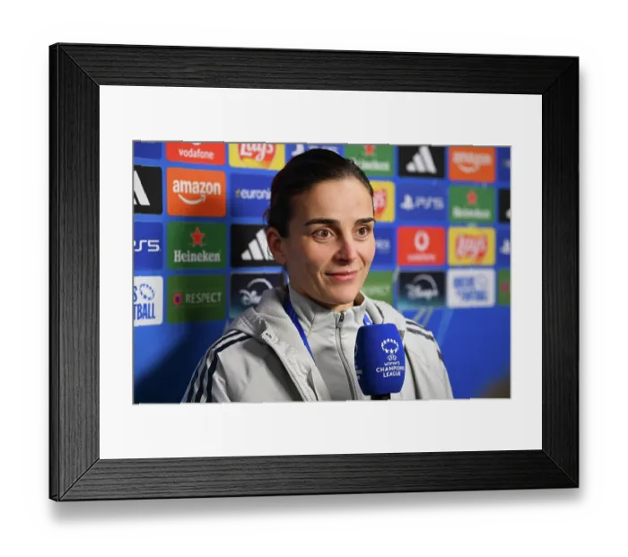 Framed Print : Oud-Heverlee Leuven v Arsenal FC - UEFA Women's Champions League 2025 / 26 League Phase MD6 Oud-Heverlee Leuven v Arsenal FC - UEFA Women's Champions League 2025 / 26 League