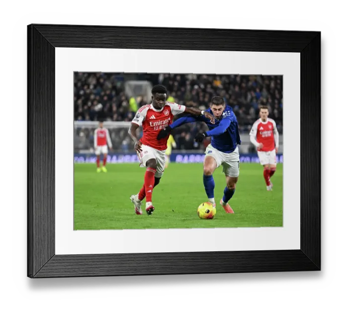 Framed Print : Everton v Arsenal - Premier League