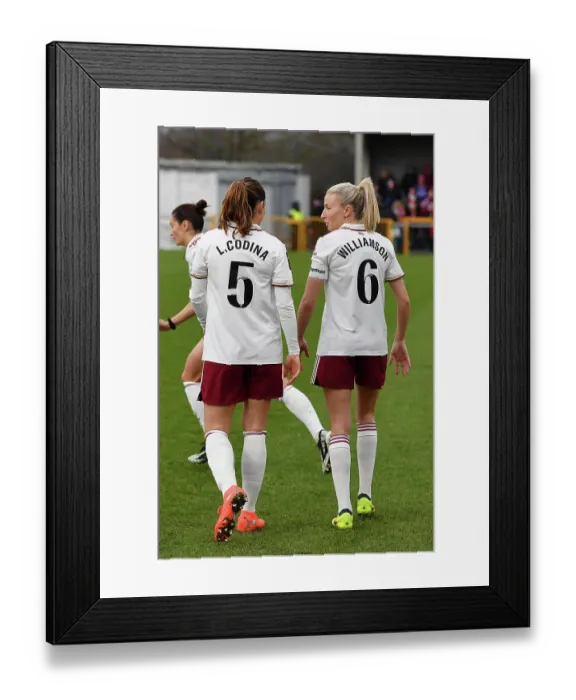 Framed Print : Crystal Palace v Arsenal - Subway Women's League Cup Quarter Final Crystal Palace v Arsenal - Subway Women's League Cup Quarter Final