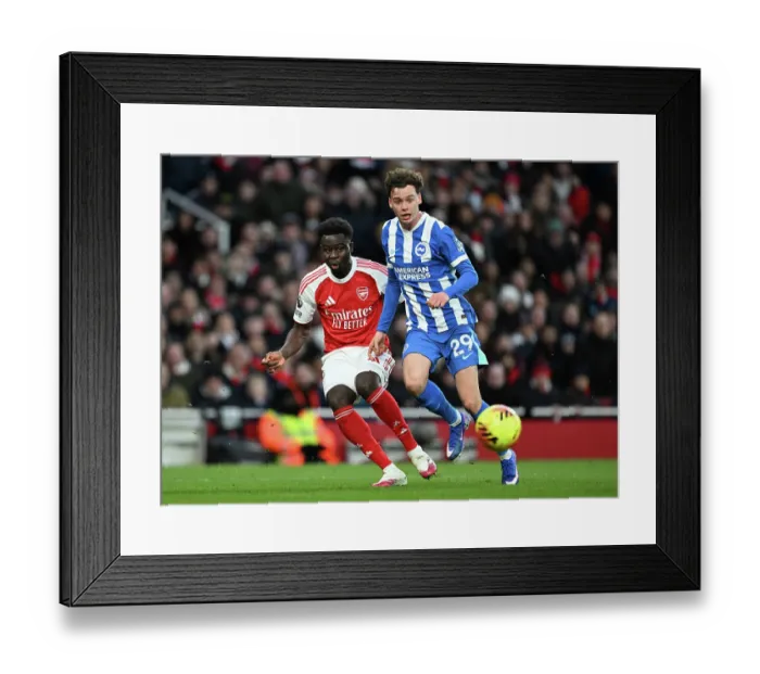 Framed Print : Arsenal v Brighton & Hove Albion - Premier League