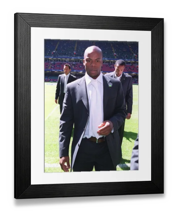 Framed Print : Sylvain Wiltord (Arsenal) before the match. Arsenal 2: 0 Chelsea. The AXA F Framed Print : Sylvain Wiltord (Arsenal) before the match. Arsenal 2: 0 Chelsea. The AXA F