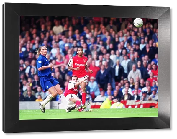 Fredrik Ljungberg Scores the Second Goal: Arsenal's 2-0 Lead over Chelsea in the FA Cup Final at Millennium Stadium, Cardiff, Wales (April 5, 2002)