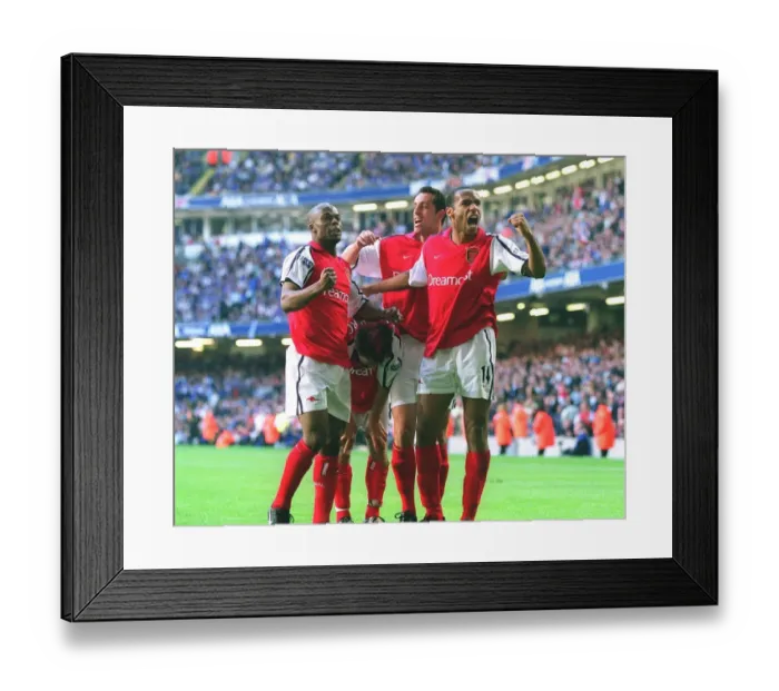 Framed Print : Arsenal's Epic Goal Celebration: Ljungberg and Henry's Unforgettable Moment at the 2002 FA Cup Final vs. Chelsea (4-5-2002) Framed Print : Arsenal's Epic Goal Celebration: Ljungberg and Henry's Unforgettable Moment at the 2002 FA Cup Final vs. Chelsea (4-5-2002)
