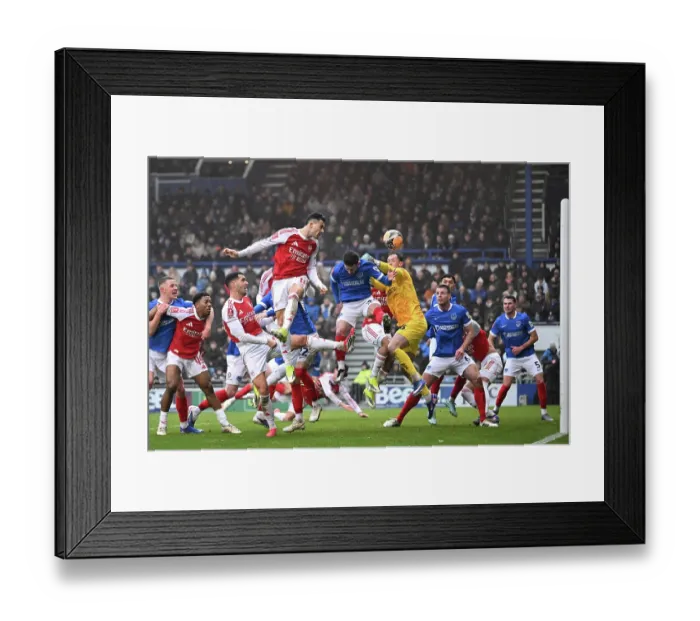 Framed Print : Portsmouth v Arsenal - Emirates FA Cup Third Round