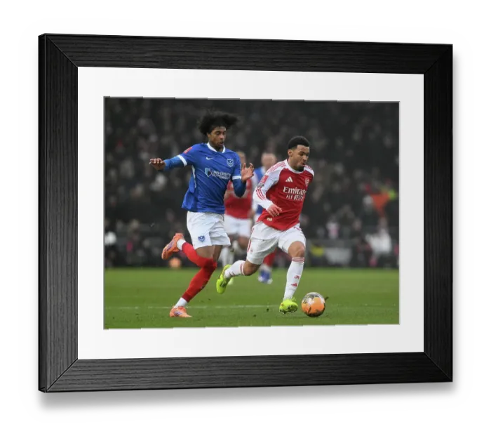 Framed Print : Portsmouth v Arsenal - Emirates FA Cup Third Round Framed Print : Portsmouth v Arsenal - Emirates FA Cup Third Round